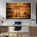 Rustic Whiskey and Barrel Canvas Print by MyGreatCanvas | Canvas Wall Art Prints | Photo Prints & Wall Decor