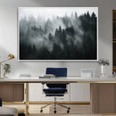 Foggy Forest Wall Art Canvas Print | 3 Panel Large Misty by MyGreatCanvas | Canvas Wall Art Prints | Photo Prints & Wall Decor