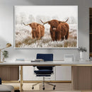 Longhorn Cattle Wall Art Canvas Print, Framed Farmhouse by MyGreatCanvas | Canvas Wall Art Prints | Photo Prints & Wall Decor