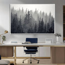 Misty Forest Canvas Wall Art – Monochrome Triptych Pine Tree by MyGreatCanvas | Canvas Wall Art Prints | Photo Prints & Wall Decor