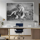 King Forest Lion Wall Art Canvas Print – Framed Majestic by MyGreatCanvas | Canvas Wall Art Prints | Photo Prints & Wall Decor