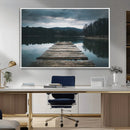 Wooden Bridge Near Lake Wall Art Canvas Print by MyGreatCanvas | Canvas Wall Art Prints | Photo Prints & Wall Decor