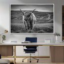 Fluffy Cattle Wall Art Print, Highland Cow Canvas, Framed by MyGreatCanvas | Canvas Wall Art Prints | Photo Prints & Wall Decor
