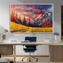 Mountain and Daylight Red Sunset Wall Art Canvas Print by MyGreatCanvas | Canvas Wall Art Prints | Photo Prints & Wall Decor