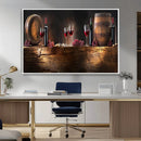 Wine and Barrels Wall Art Canvas Print by MyGreatCanvas | Canvas Wall Art Prints | Photo Prints & Wall Decor