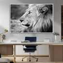 African Lion Wall Art Canvas Print – Majestic Wildlife