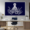 Blue Octopus Wall Art Canvas Print by MyGreatCanvas | Canvas Wall Art Prints | Photo Prints & Wall Decor