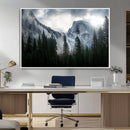Yosemite National Park El Capitan Foggy Mountain Wall Art | by MyGreatCanvas | Canvas Wall Art Prints | Photo Prints & Wall Decor