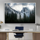 Wall Art Foggy Forest Landscape Canvas Print