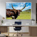 Longhorn and Cow Wall Art, Country Cow Wall Decor Canvas by MyGreatCanvas | Canvas Wall Art Prints | Photo Prints & Wall Decor