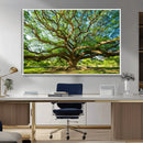 Majestic Oak Tree Wall Art – Serene Nature Canvas Print with