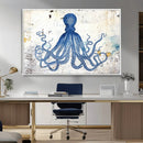 Octopus Canvas Wall Art | Coastal Marine Life Artwork for by MyGreatCanvas | Canvas Wall Art Prints | Photo Prints & Wall Decor