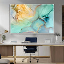 Green Marble Fluid Effect Wall Art Abstract Canvas Wall Art by MyGreatCanvas | Canvas Wall Art Prints | Photo Prints & Wall Decor