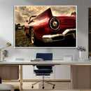 Red Classic Car Wall Art Canvas Print by MyGreatCanvas | Canvas Wall Art Prints | Photo Prints & Wall Decor