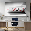 Framed Luck Poker Cards Canvas – Modern Triptych Wall Art,
