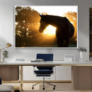 Horse at Sunset Wall Art Animal Canvas Print by MyGreatCanvas | Canvas Wall Art Prints | Photo Prints & Wall Decor