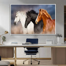 Animal Wall Art Three Horses Farmhouse Art Canvas, Framed by MyGreatCanvas | Canvas Wall Art Prints | Photo Prints & Wall Decor