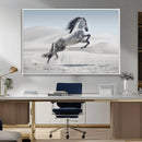 Prancing Horse Desert Large Wall Art Canvas Print – Majestic