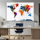 World Map Canvas Print – Detailed Map of the World Wall Art by MyGreatCanvas | Canvas Wall Art Prints | Photo Prints & Wall Decor