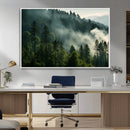 Misty Forest Wall Art Premium Canvas Print a Foggy and by MyGreatCanvas | Canvas Wall Art Prints | Photo Prints & Wall Decor