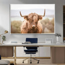 Scottish Serene Highland Cow Canvas Wall Art – Serene