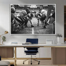 American Football Wall Art Canvas Print Framed Stadium Sport