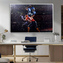 American Football Wall Art Canvas Print, Stadium Sport Wall