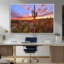 Arizona Desert Sunset Wall Art Canvas Print