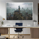 Disney Castle Wall Art Canvas Print, Living Kids Home Room