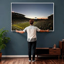 Oregon Ducks Football Team Print - Eugene Autzen Stadium