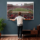 Wisconsin Badgers Team Print Canvas - Madison Camp Randall