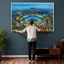 Los Angeles Dodgers Wall Art Canvas, Dodger Stadium Wall Art