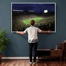 Michigan Wolverines Football Canvas Wall Decor, Football