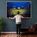 Truist Park Night Game Canvas Art - Atlanta Braves Stadium