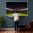 Yankee Stadium Night Game Triple Canvas, Yankee Stadium