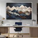 Rustic Mountain Landscape Wall Art Canvas Print – Framed 3D