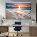 Sunset Beach Wall Art – Soothing Coastal Landscape, Ready to by MyGreatCanvas | Canvas Wall Art Prints | Photo Prints & Wall Decor