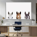 Horse Prints Set, Set of 3 Horse Wall Art, Horses Portraits, by MyGreatCanvas | Canvas Wall Art Prints | Photo Prints & Wall Decor