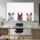 Horse Wall Art - Minimalist Horse Triptych Wall Art – Modern by MyGreatCanvas | Canvas Wall Art Prints | Photo Prints & Wall Decor