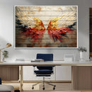 Abstract Angel Wings Canvas Wall Art – Framed and Ready to