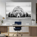 Resting Grizzly Bear Wall Art Canvas Print – Majestic Lazy by MyGreatCanvas | Canvas Wall Art Prints | Photo Prints & Wall Decor