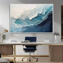 Ocean Wave Canvas Wall Art Print – Coastal Living Room Large