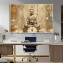 Buddha Wall Art Canvas Print, Buddha Meditation Room Decor,