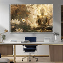 Zen Buddha Wall Art Canvas Print | Peaceful Meditation Decor