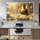 Golden Buddha Wall Art | Yoga Room Decor and Meditation Room by MyGreatCanvas | Canvas Wall Art Prints | Photo Prints & Wall Decor