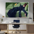 Decadent Girl by Ramon Casas Wall Art Canvas Print, Framed