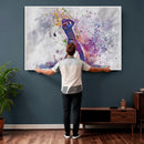 Watercolor Golf Swing Wall Art Canvas Print | Vibrant