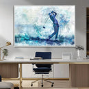 Golf Swing Wall Art Canvas Print - Sports-Inspired by MyGreatCanvas | Canvas Wall Art Prints | Photo Prints & Wall Decor