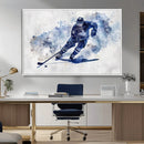 Hockey Player Wall Art Canvas Print - Sports-Inspired