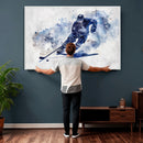 Hockey Player Wall Art Canvas Print - Sports-Inspired